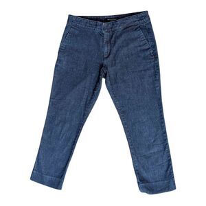 Banana Republic Hampton Fit Indigo Denim Crop Pants Size 4
